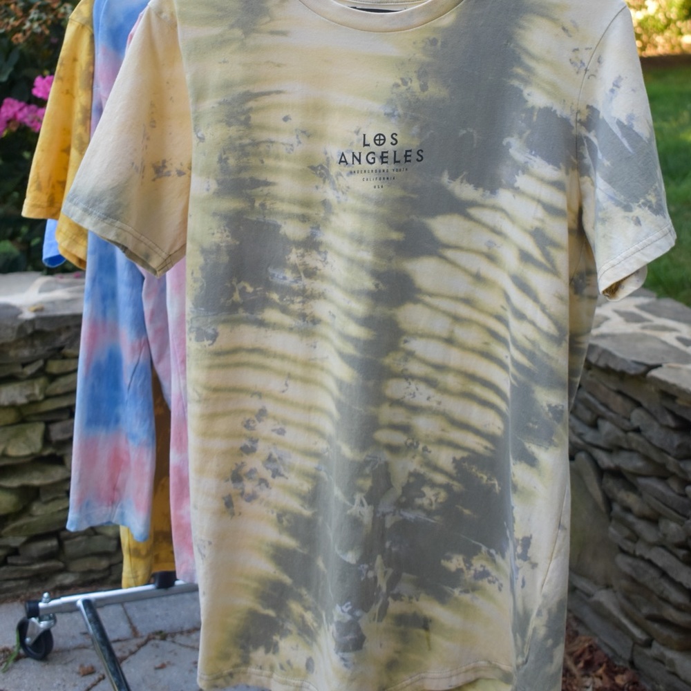 Custom bleach dye LA graphic t. Never worn